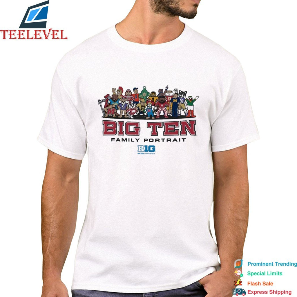 Big Ten Conference Family Portrait Mascots T-shirts