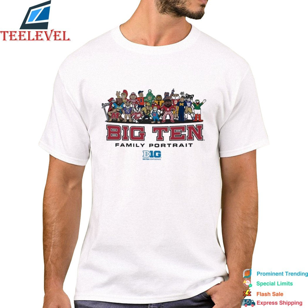 Big Ten Conference Family Portrait Mascots T-shirts