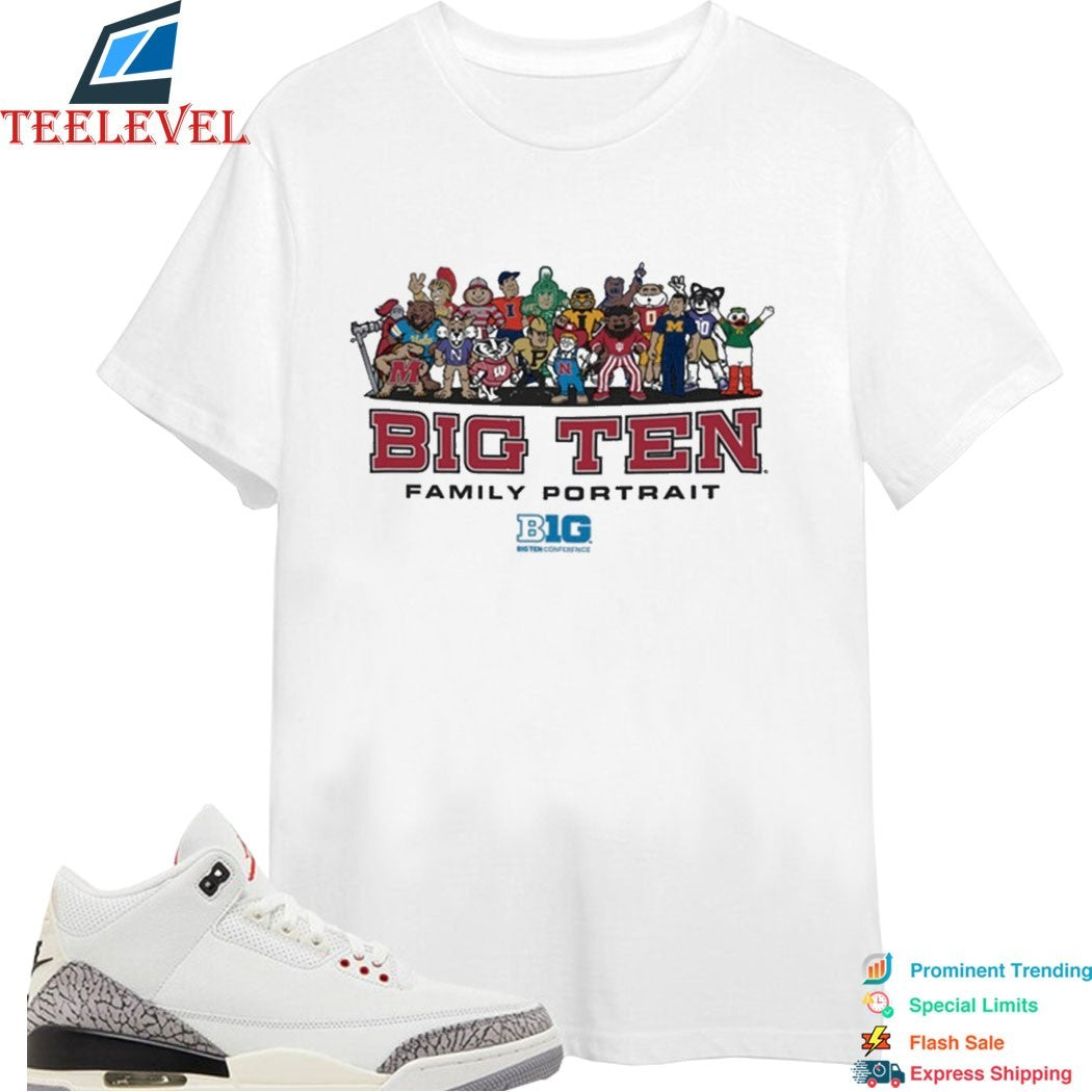 Big Ten Conference Family Portrait Mascots T-shirts
