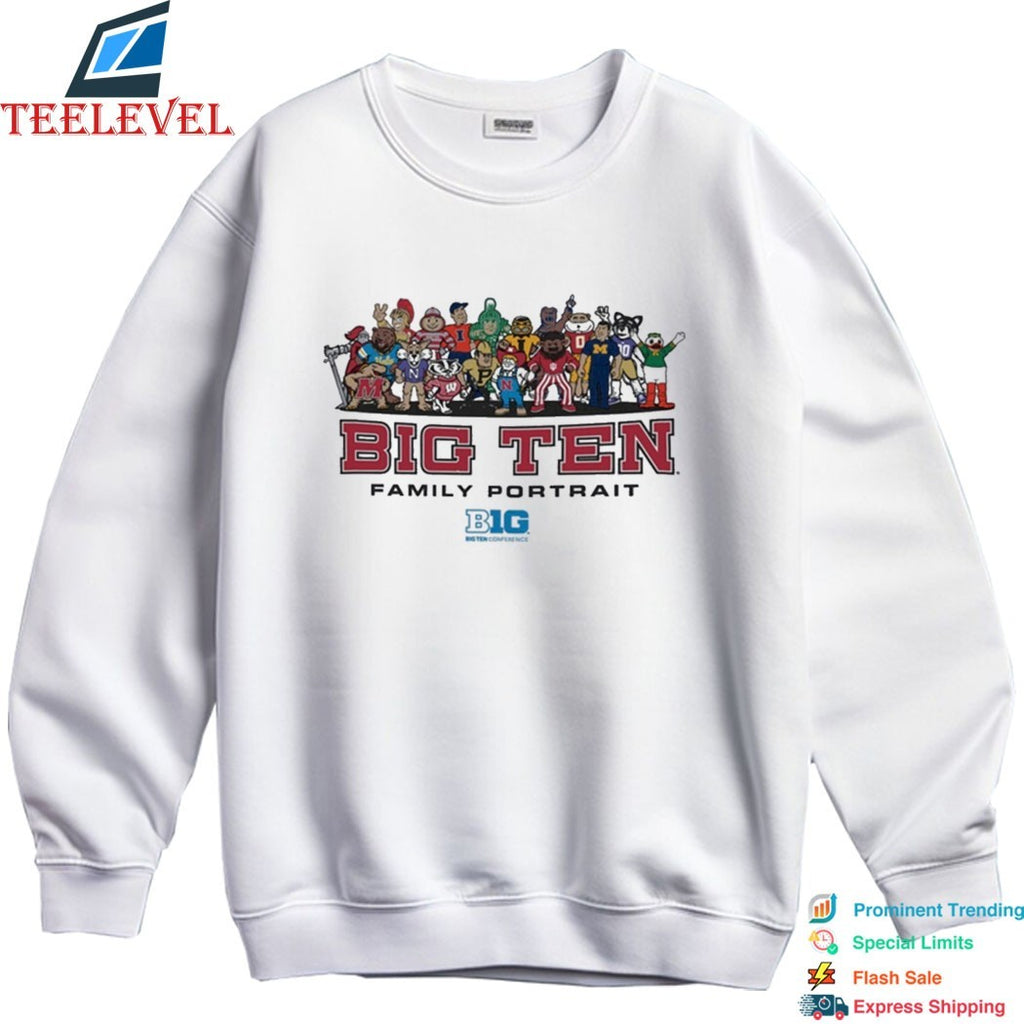 Big Ten Conference Family Portrait Mascots T-shirts