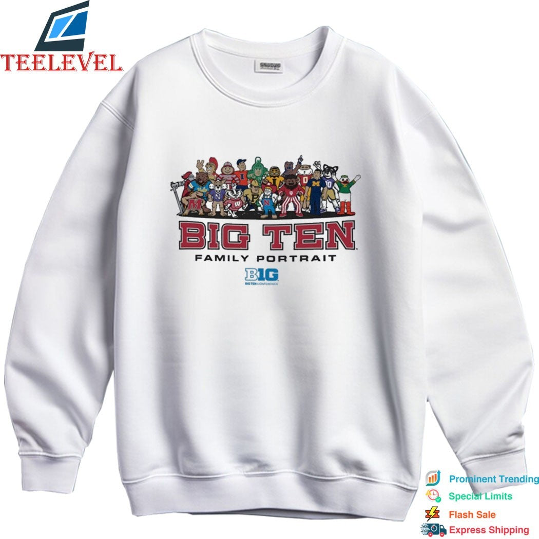 Big Ten Conference Family Portrait Mascots T-shirts