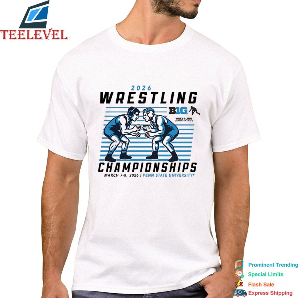 Big Ten Conference Summit Sportswear 2026 Wrestling Championships Penn State University T-shirts