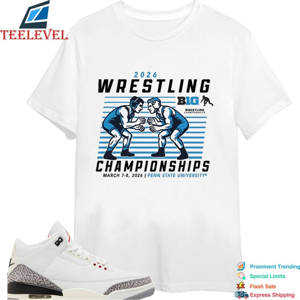 Big Ten Conference Summit Sportswear 2026 Wrestling Championships Penn State University T-shirts