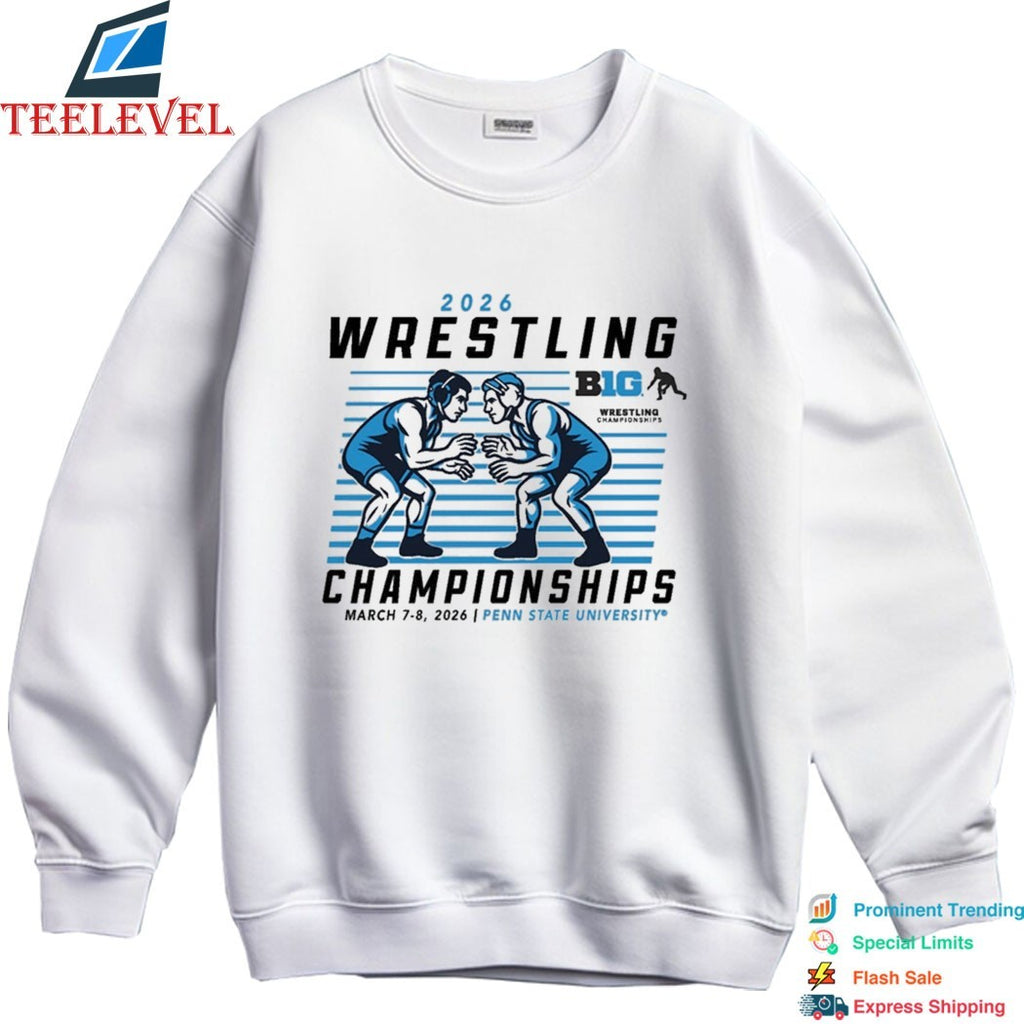 Big Ten Conference Summit Sportswear 2026 Wrestling Championships Penn State University T-shirts