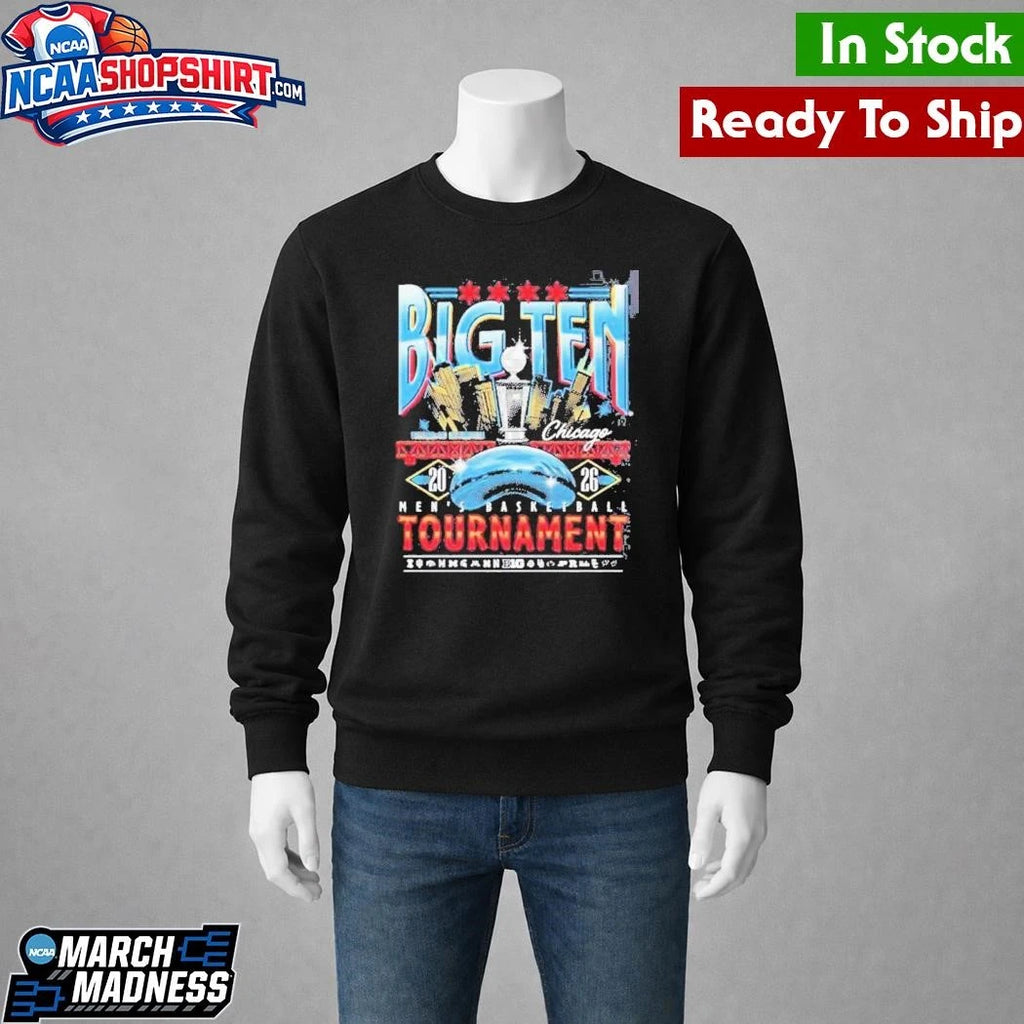 Big Ten Men’s Basketball Tournament 2026 Chicago Merch at United Center Shirt