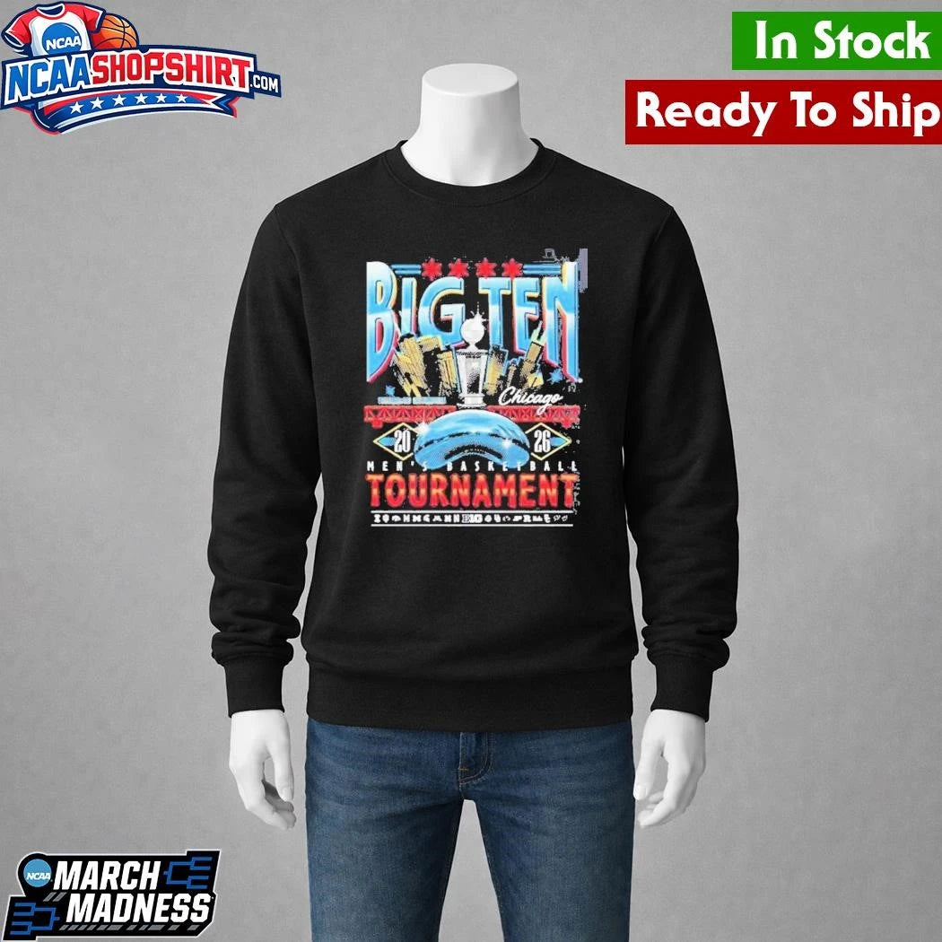 Big Ten Men’s Basketball Tournament 2026 Chicago Merch at United Center Shirt