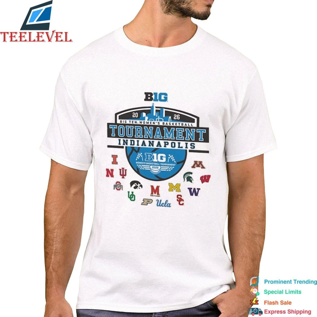 Big Ten Women’s Basketball Tournament 2026 Skyline Logo Shirts