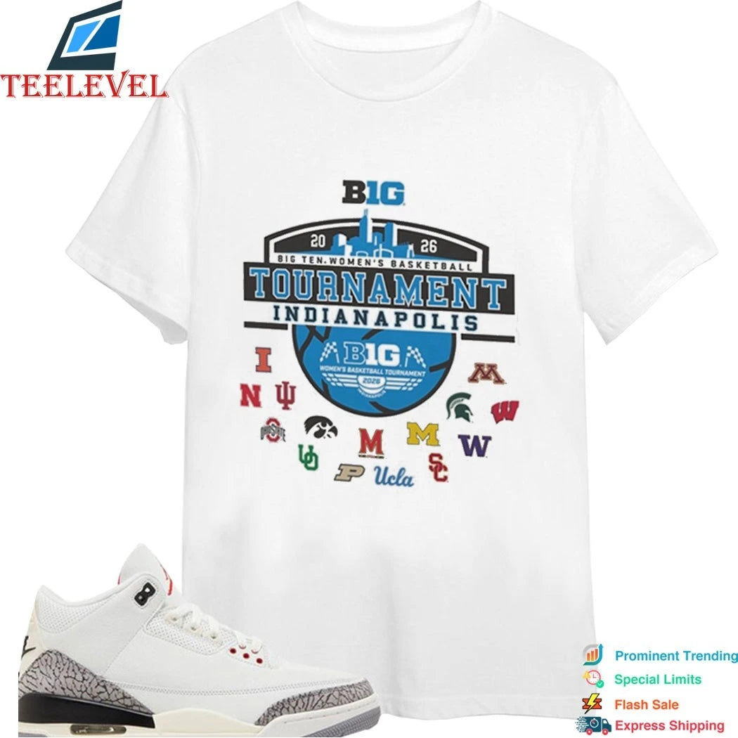 Big Ten Women’s Basketball Tournament 2026 Skyline Logo Shirts