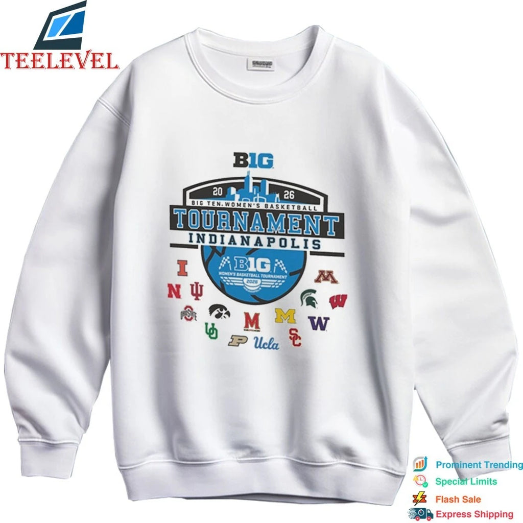 Big Ten Women’s Basketball Tournament 2026 Skyline Logo Shirts