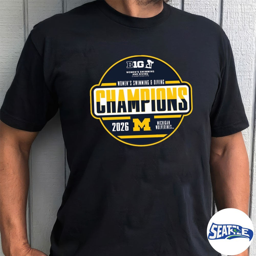 Big Ten Women’s Swimming and Diving Championships Michigan Wolverines 2026 shirt
