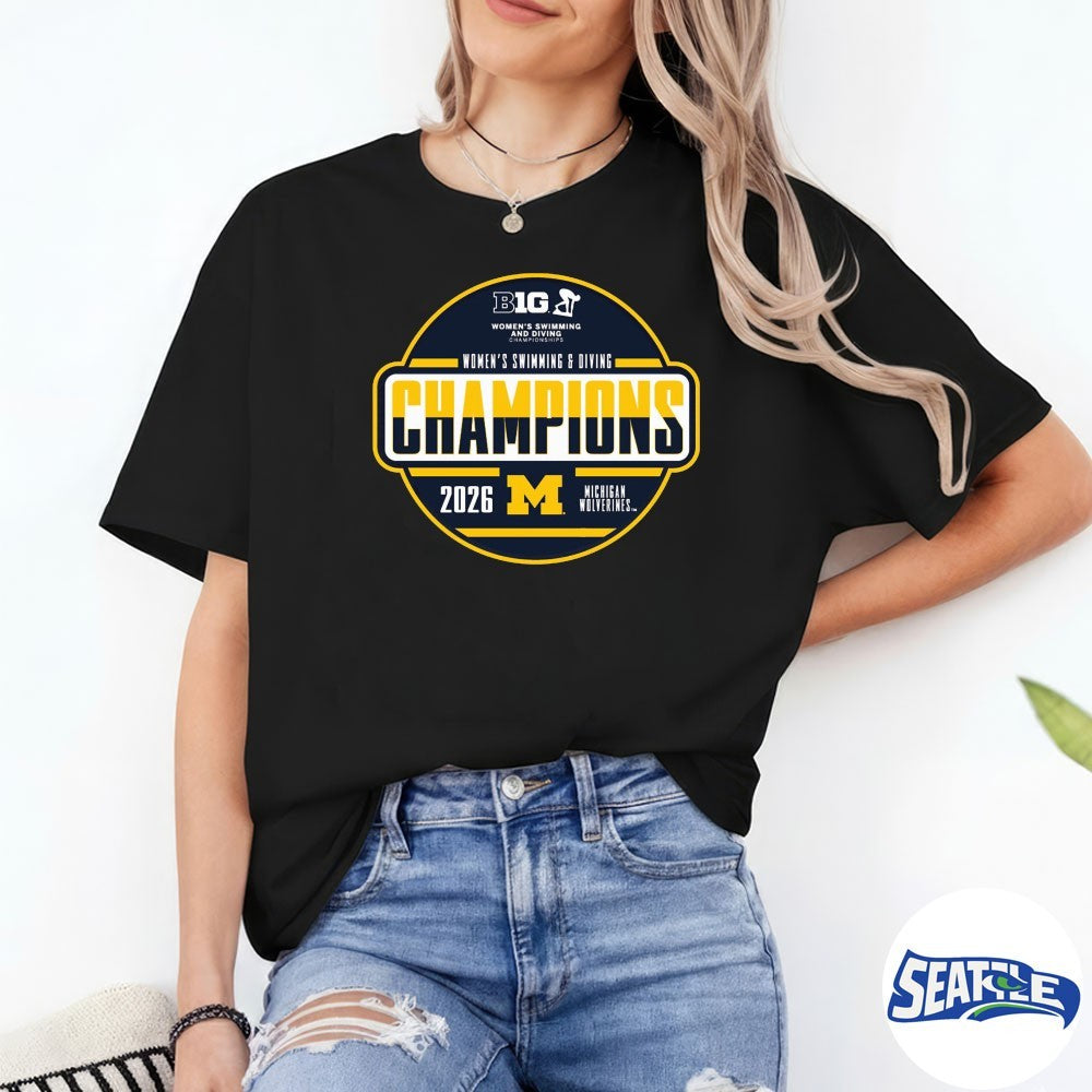 Big Ten Women’s Swimming and Diving Championships Michigan Wolverines 2026 shirt