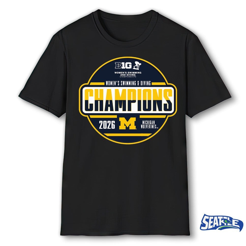 Big Ten Women’s Swimming and Diving Championships Michigan Wolverines 2026 shirt