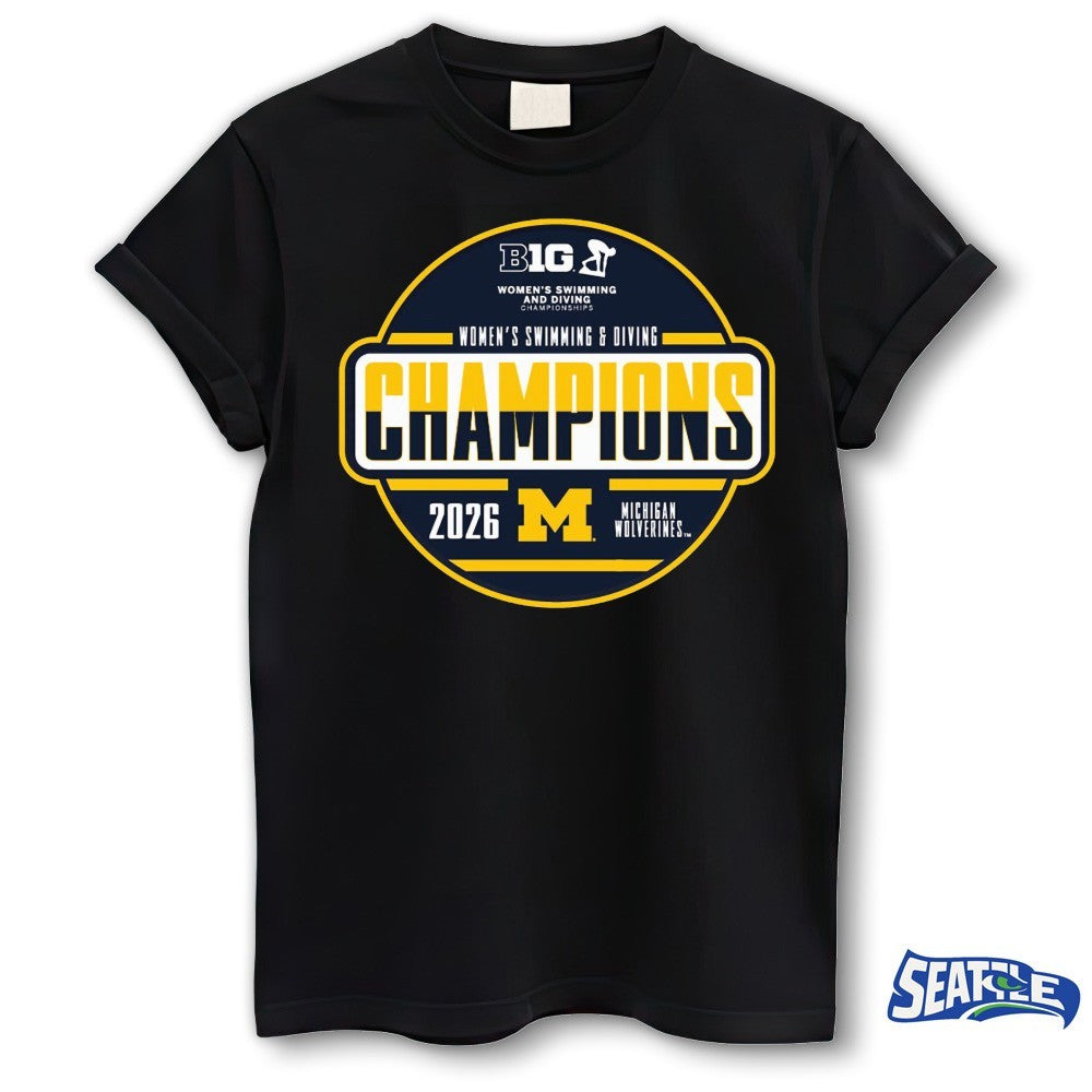 Big Ten Women’s Swimming and Diving Championships Michigan Wolverines 2026 shirt