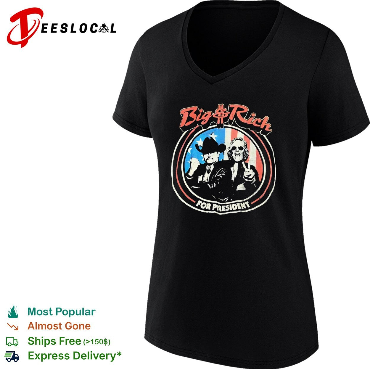 Big and Rich for President Big and Rich Country Music Duo Political shirt
