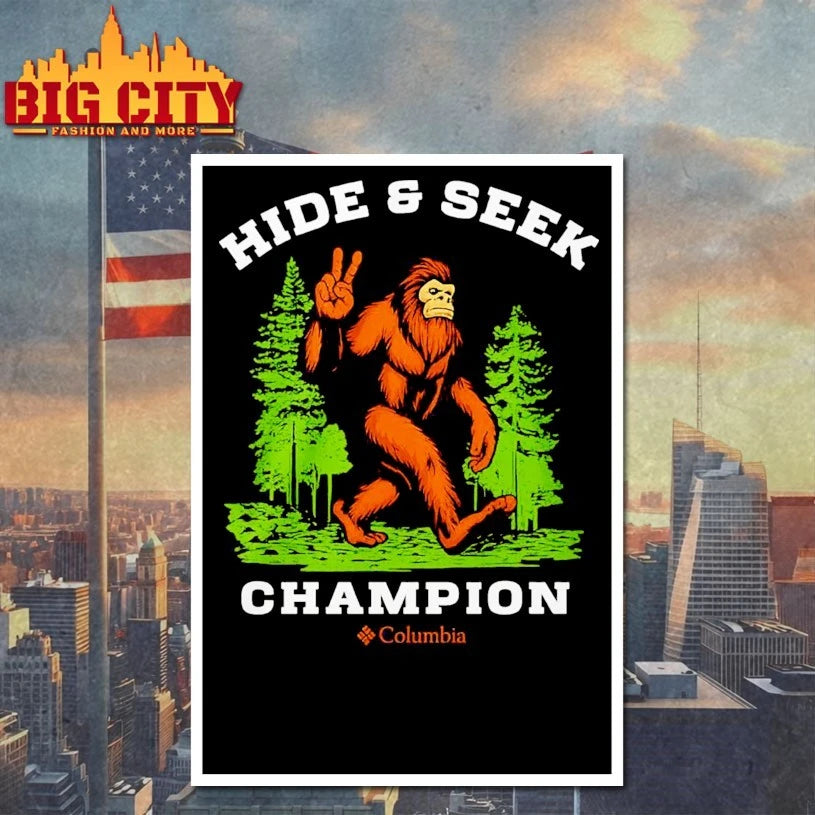 Big foot Columbia Hide And Seek Champion shirt