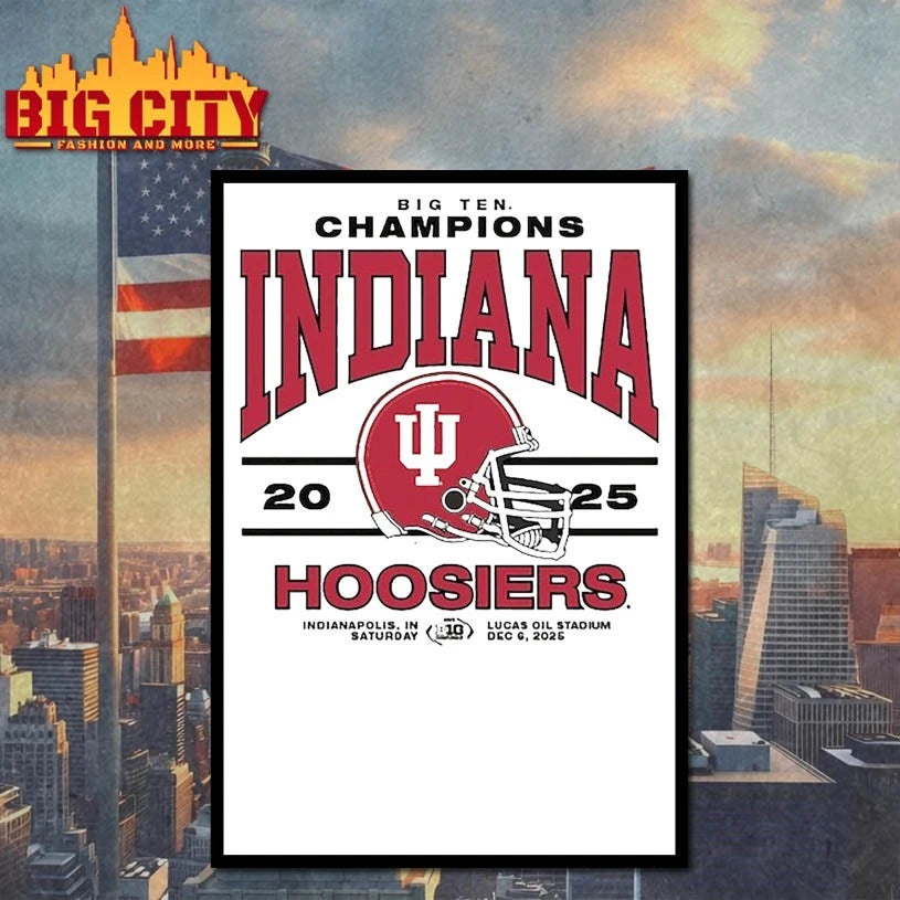 Big ten Champions Indiana 2025 Hoosiers shirt