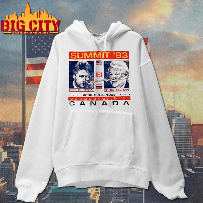 Bill Clinton And Boris Yeltsin Vancouver Canada Summit 93 Shirt