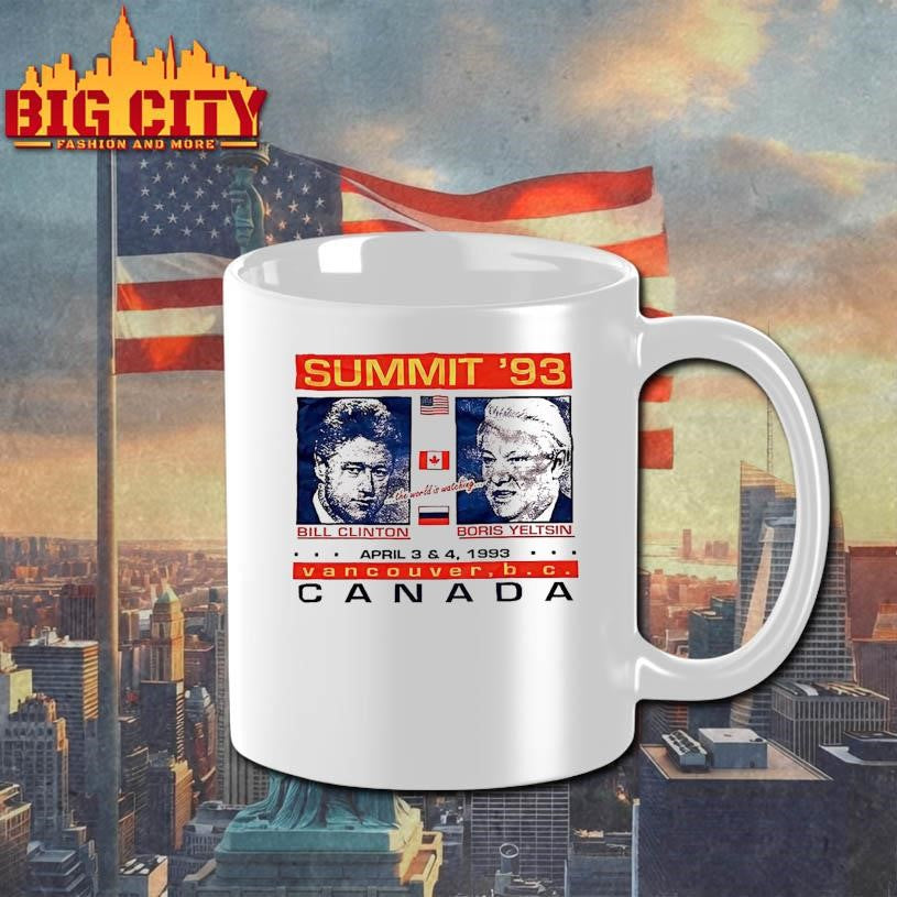 Bill Clinton And Boris Yeltsin Vancouver Canada Summit 93 Shirt