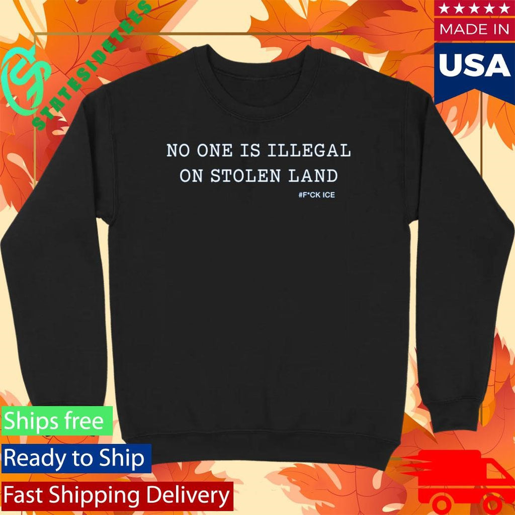 Billie Eilish No One Is Illegal On Stolen Land Fuck Ice Shirt