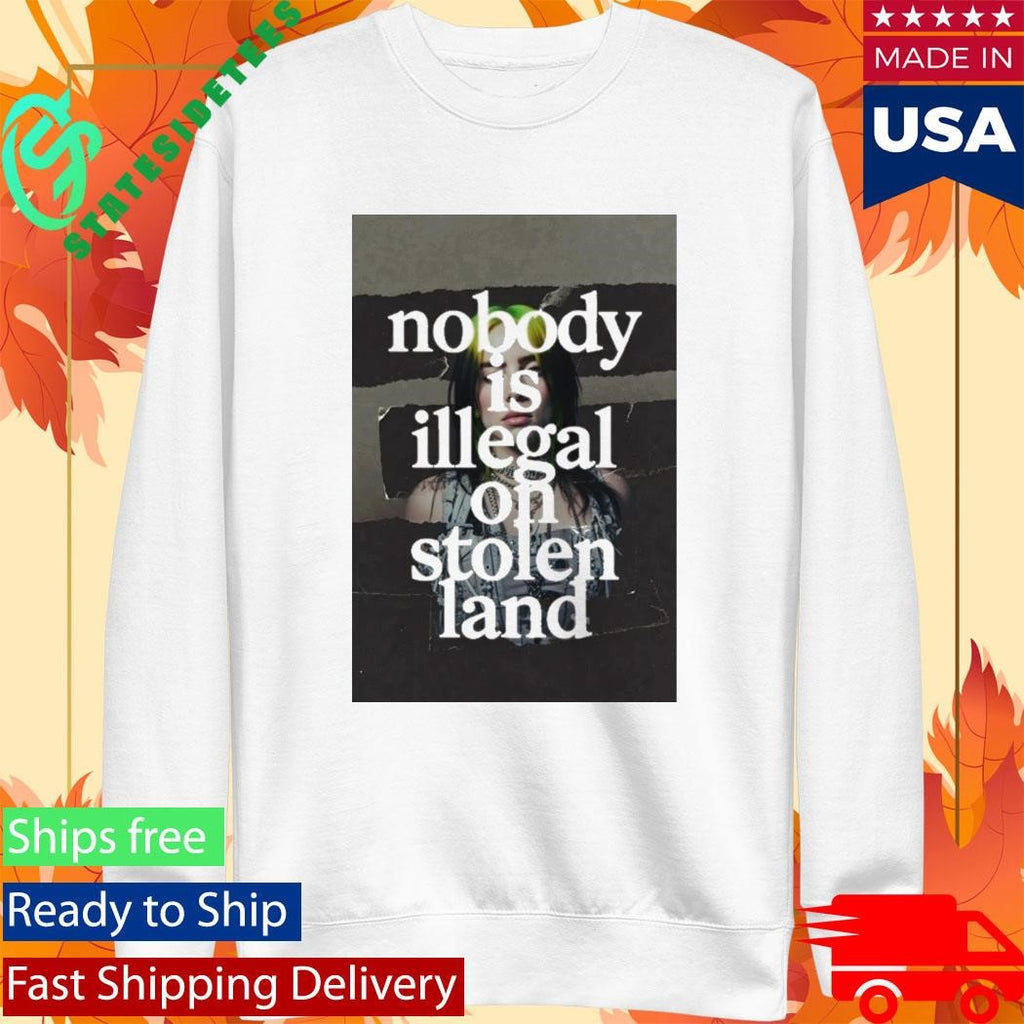 Billie Eilish Says Fuck Ice At Grammy No One Is Illegal On Stolen Land Shirt