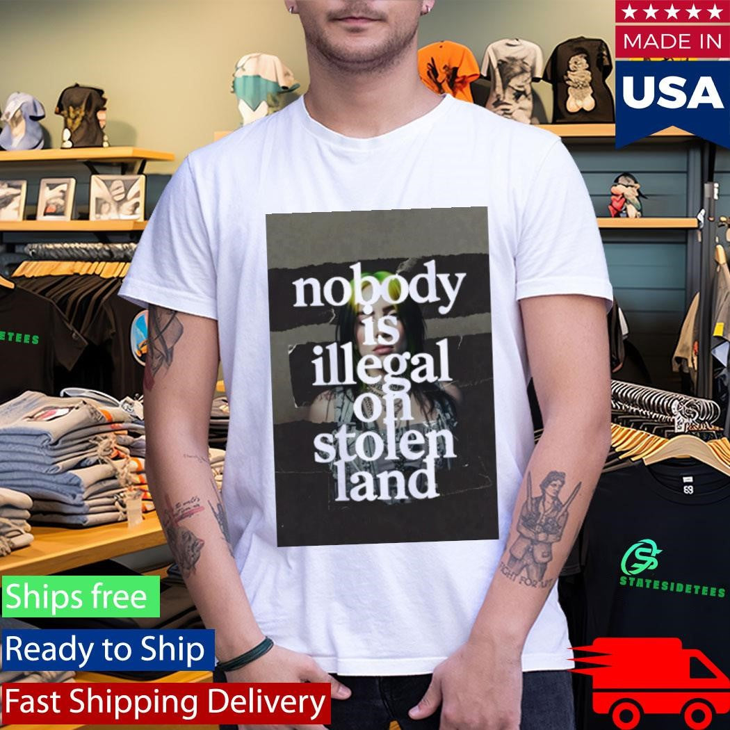 Billie Eilish Says Fuck Ice At Grammy No One Is Illegal On Stolen Land Shirt