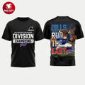 Bills 2025 Super Wild Card Weekend Division Champions Two Sided Shirt