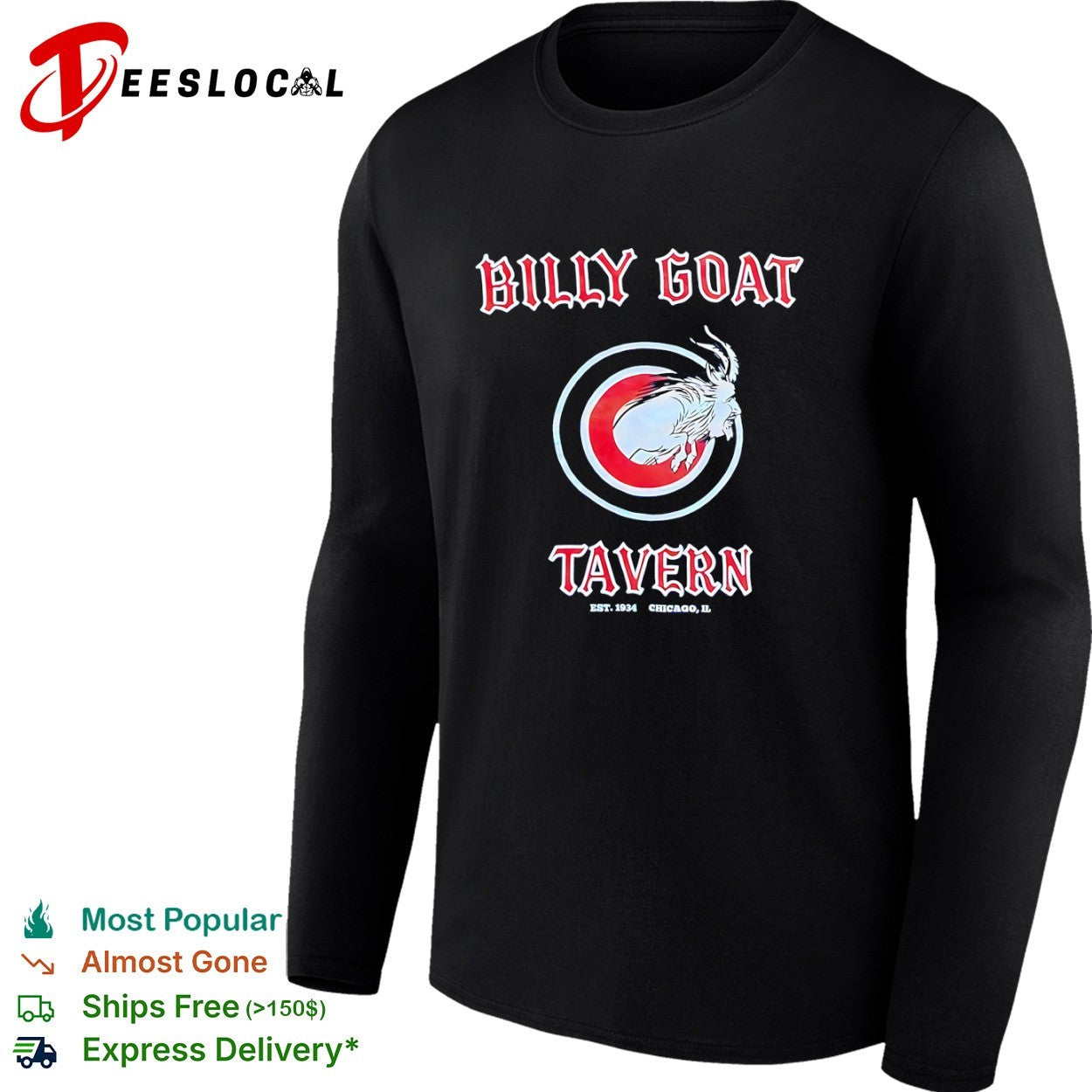 Billy Goat Tavern Chicago Cubs MLB Parody shirt