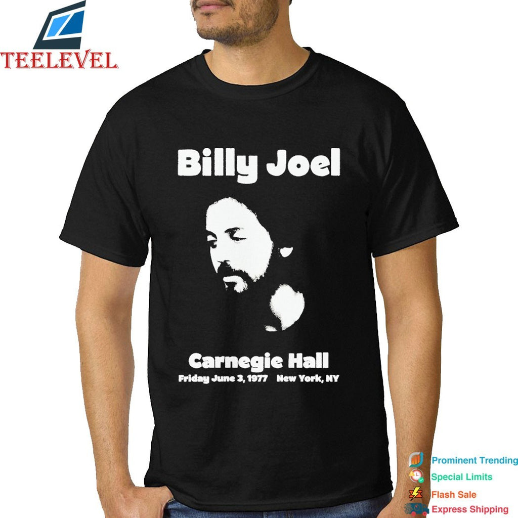 Billy Joel 1977 Carnegie Hall NY T-shirts