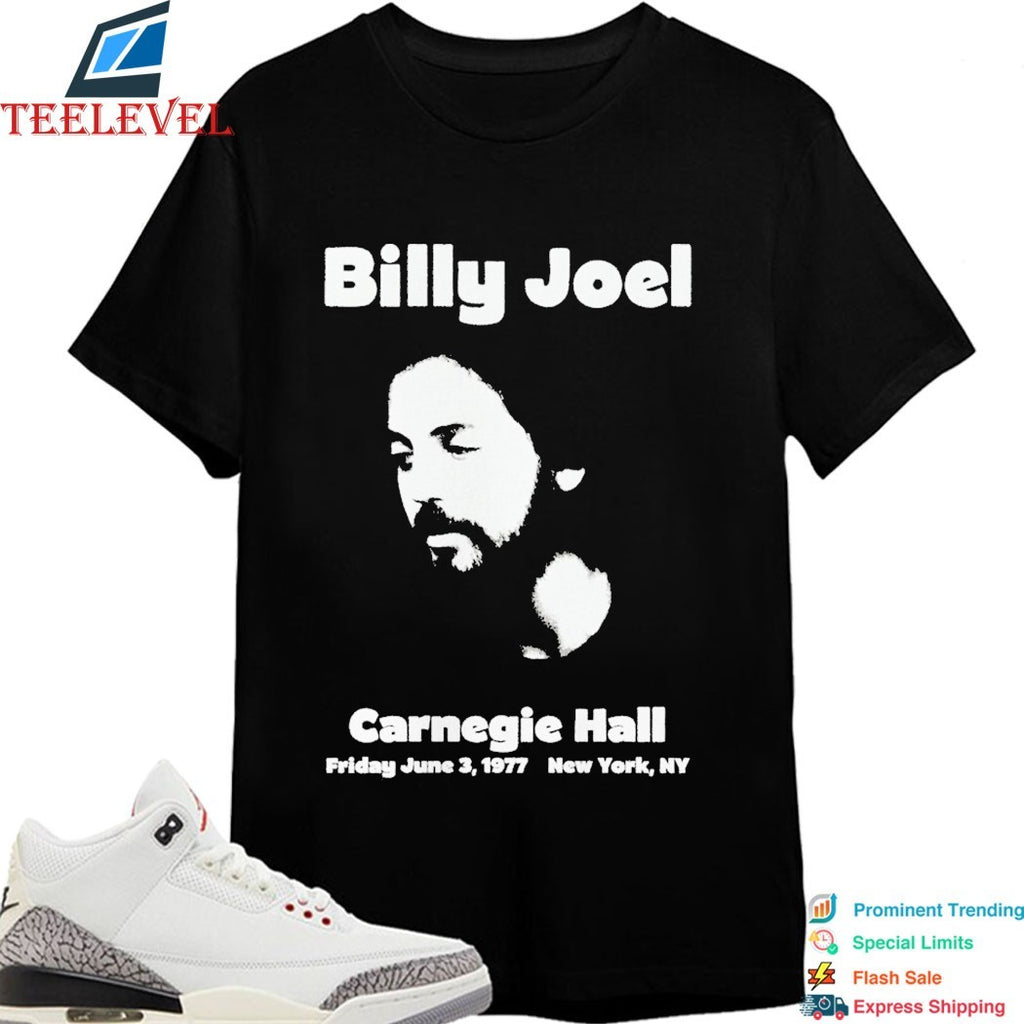 Billy Joel 1977 Carnegie Hall NY T-shirts
