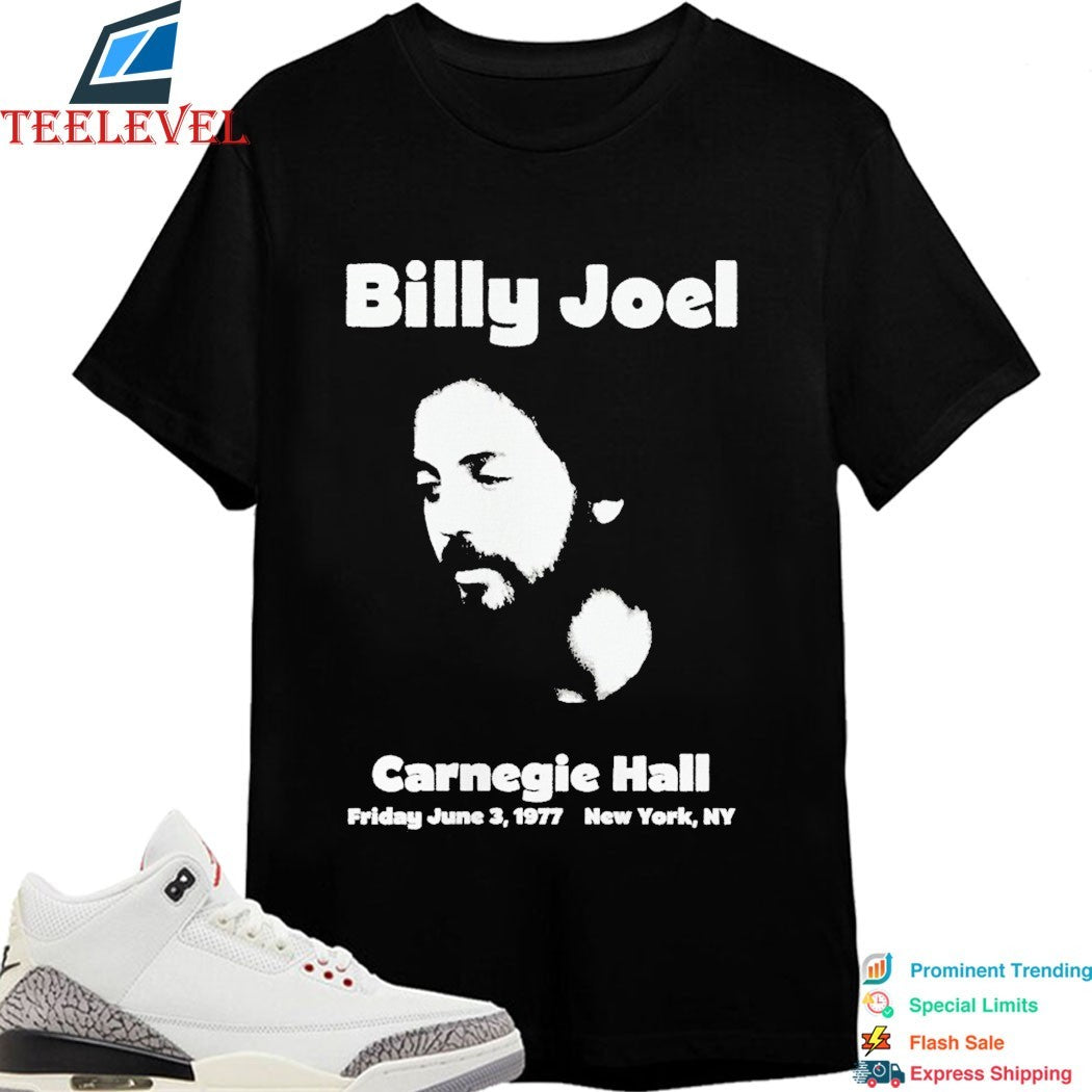 Billy Joel 1977 Carnegie Hall NY T-shirts