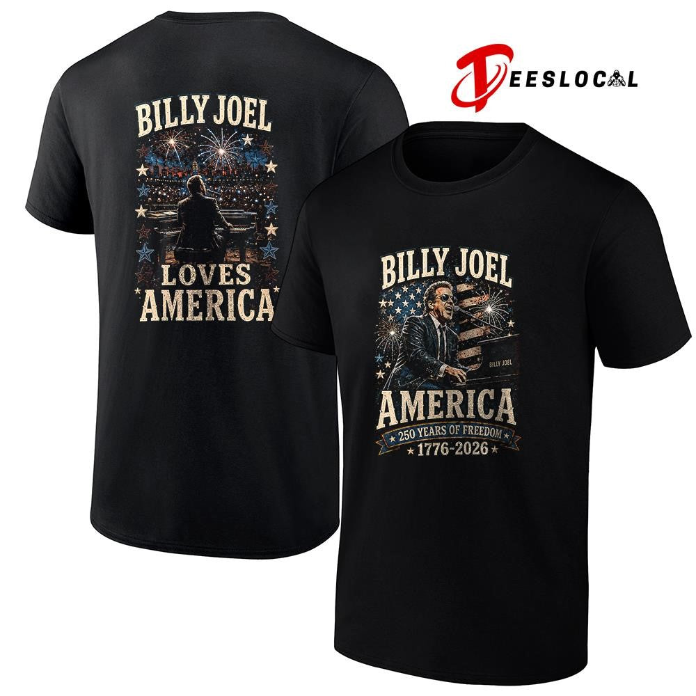 Billy Joel America 250 years of freedom graphic shirt