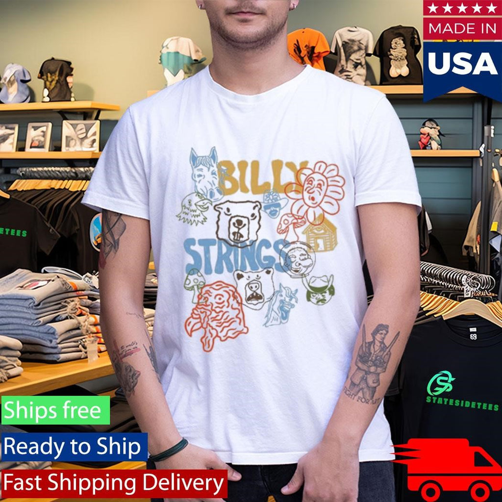 Billy Strings 2026 Winter Tour Characters Shirt