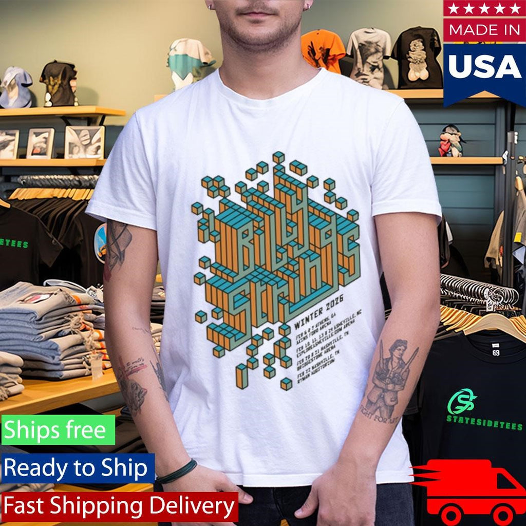 Billy Strings 2026 Winter Tour Cube with Dates Shirt