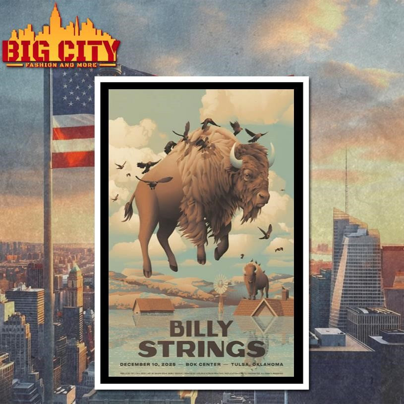 Billy Strings Dec 10 2025 At BOK Center Show Poster Shirt