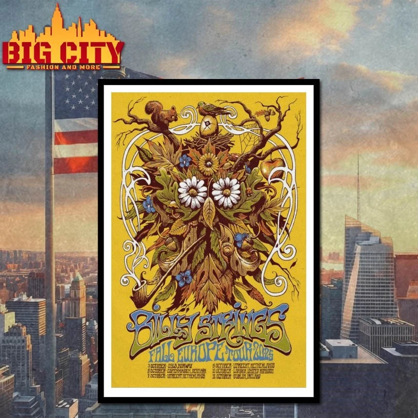 Billy Strings Fall Europe Tour 2025 Poster shirt
