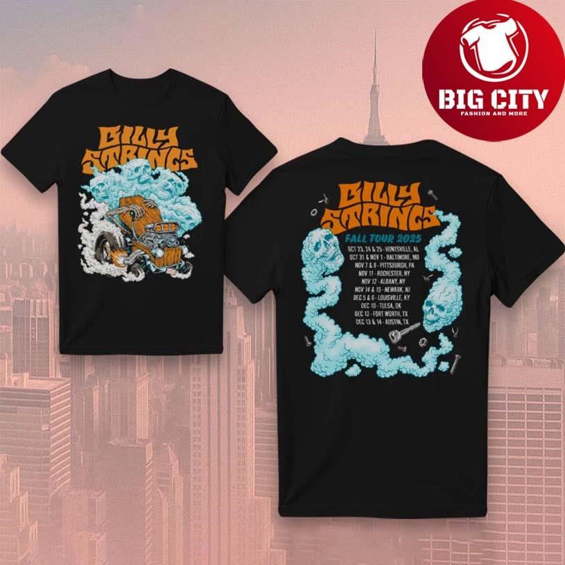 Billy Strings Fall Tour Hot Rod 2025 New Two Sided Shirt