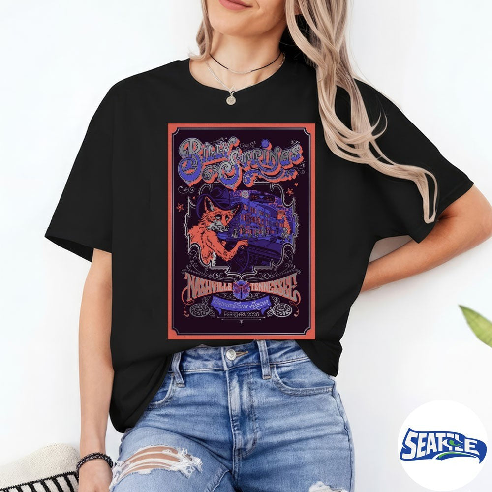 Billy Strings Feb 20-21 2026 Nashville, TN Poster shirt