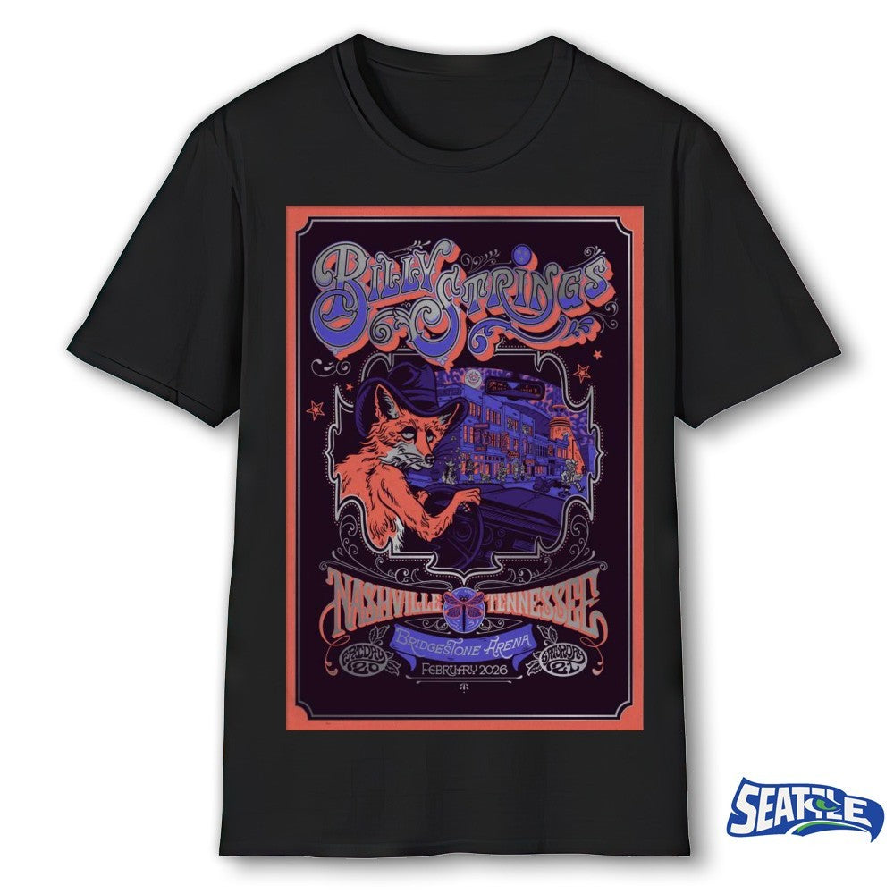 Billy Strings Feb 20-21 2026 Nashville, TN Poster shirt