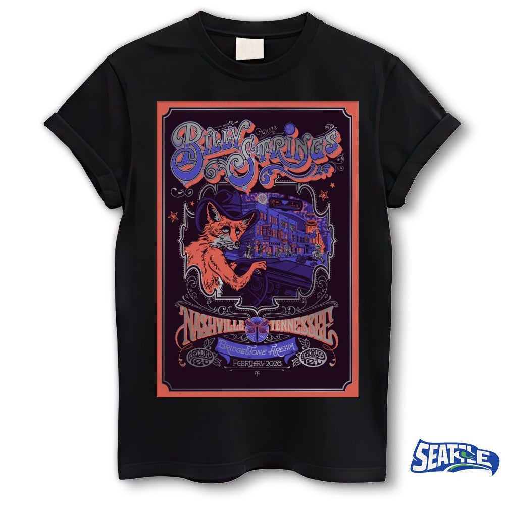 Billy Strings Feb 20-21 2026 Nashville, TN Poster shirt