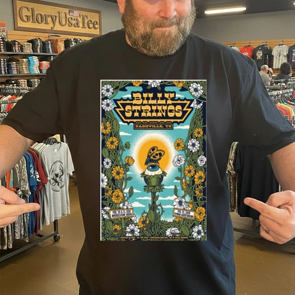 Billy Strings Feb 20-22 2026 Nashville, TN Poster Shirt