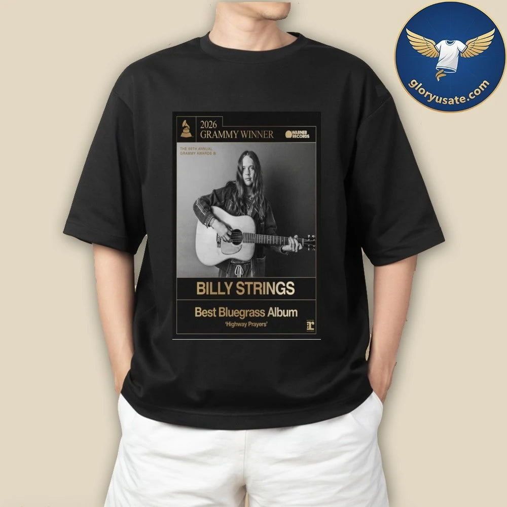 Billy Strings Grammy Winner 2026 Poster Shirt