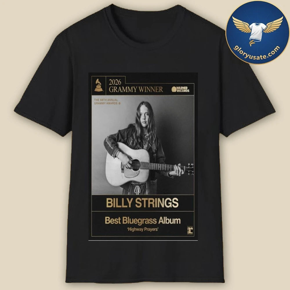 Billy Strings Grammy Winner 2026 Poster Shirt