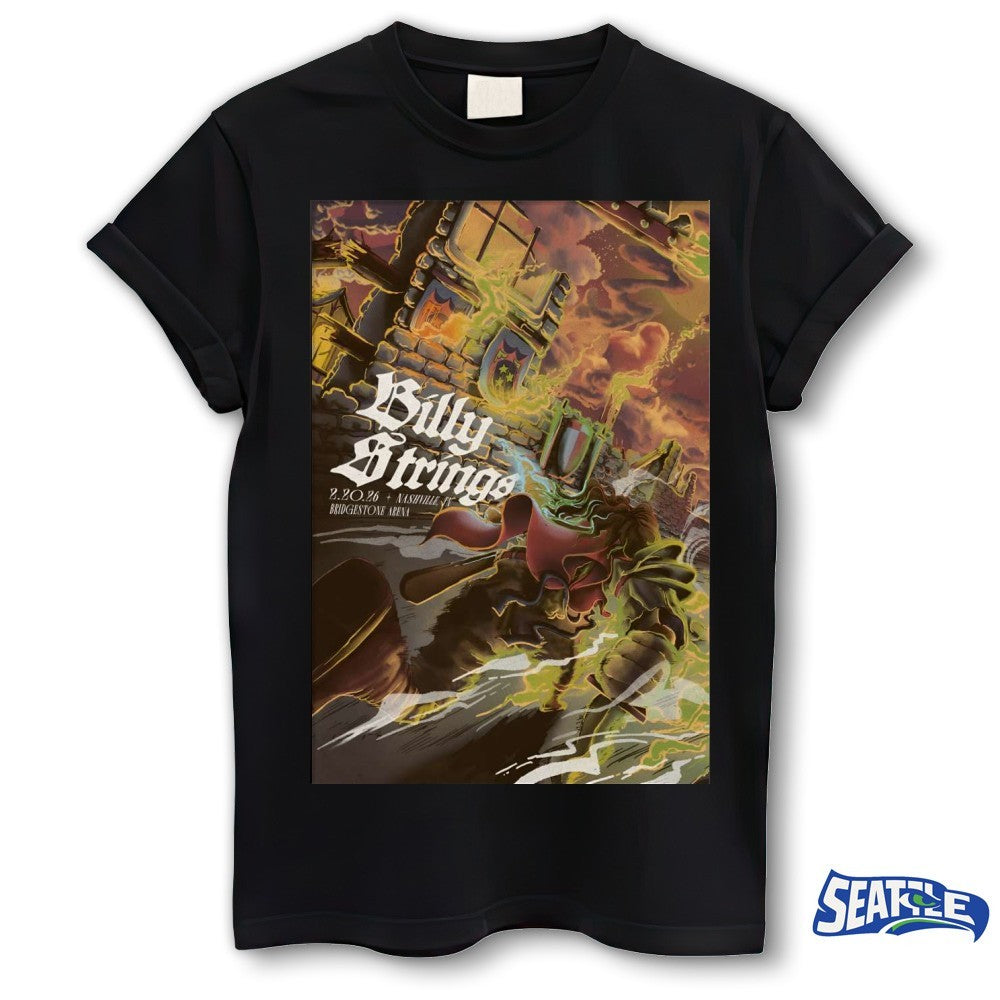 Billy Strings Nashville Tennessee 2026 Bridgestone Arena Night 1 On February 20 2026 Poster shirt
