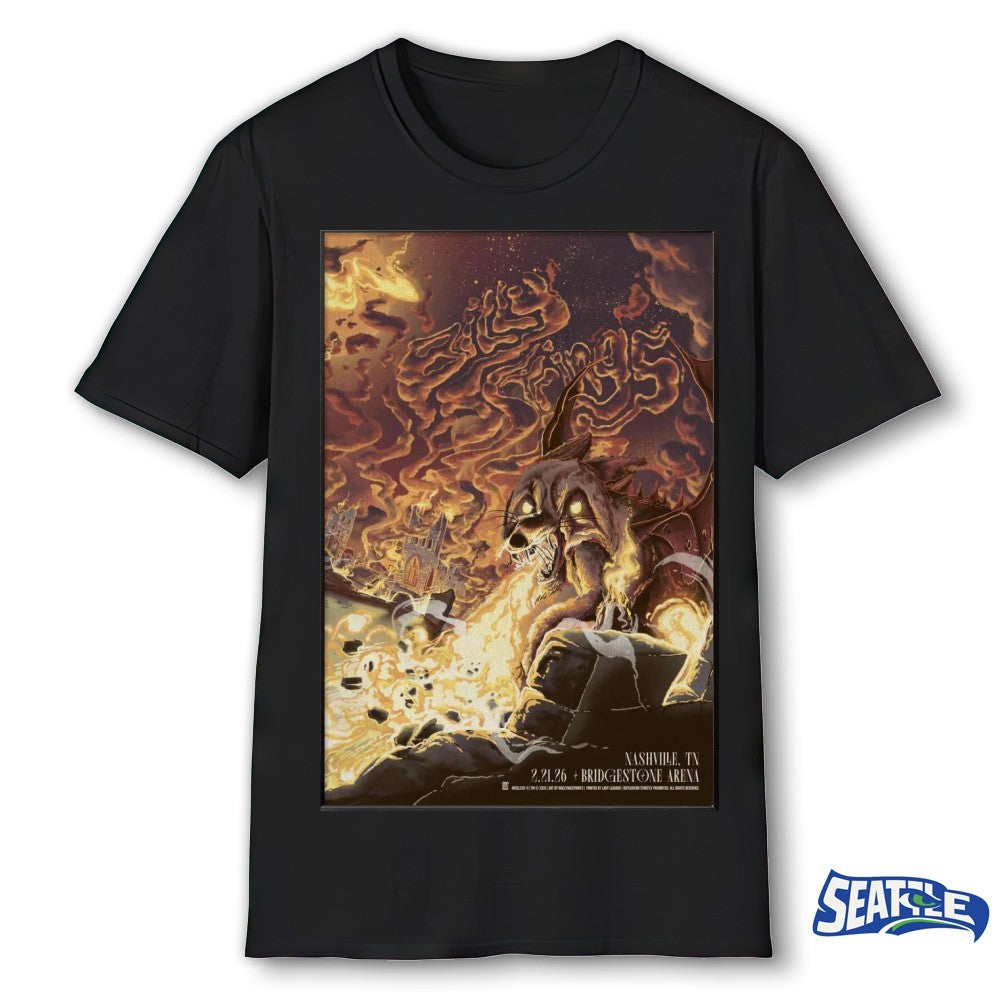 Billy Strings Nashville Tennessee 2026 Bridgestone Arena Night 2 On February 21 2026 Poster shirt