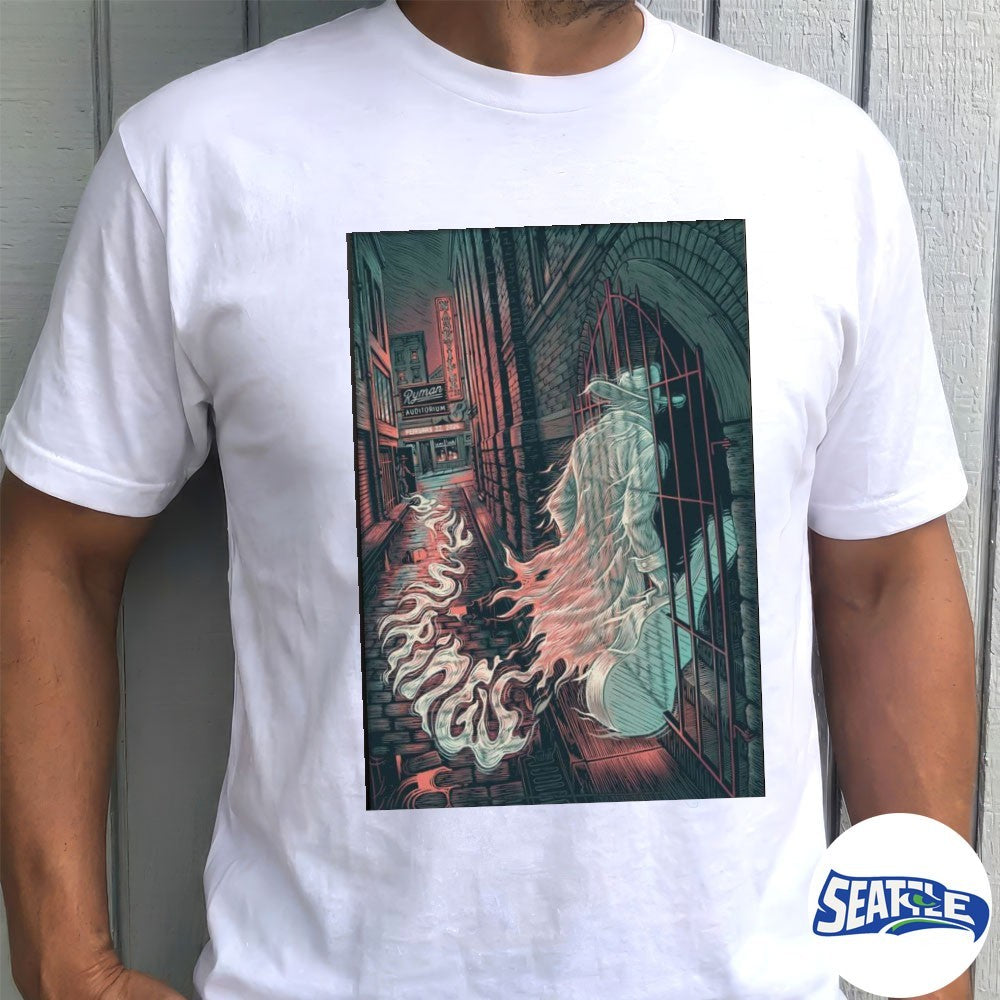 Billy Strings Nashville Tennessee 2026 Ryman Auditorium Gig February 22 2026 The Man With Guitar Ghost Poster shirt