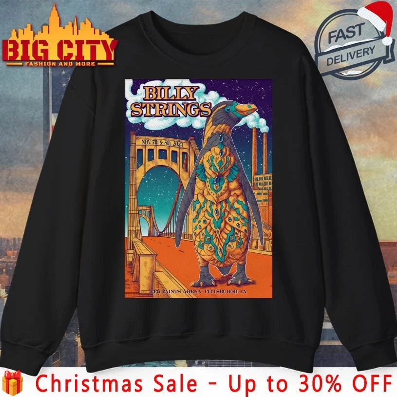 Billy Strings November 7-8 2025 PPG Paints Arena in Pittsburgh, PA Poster shirt