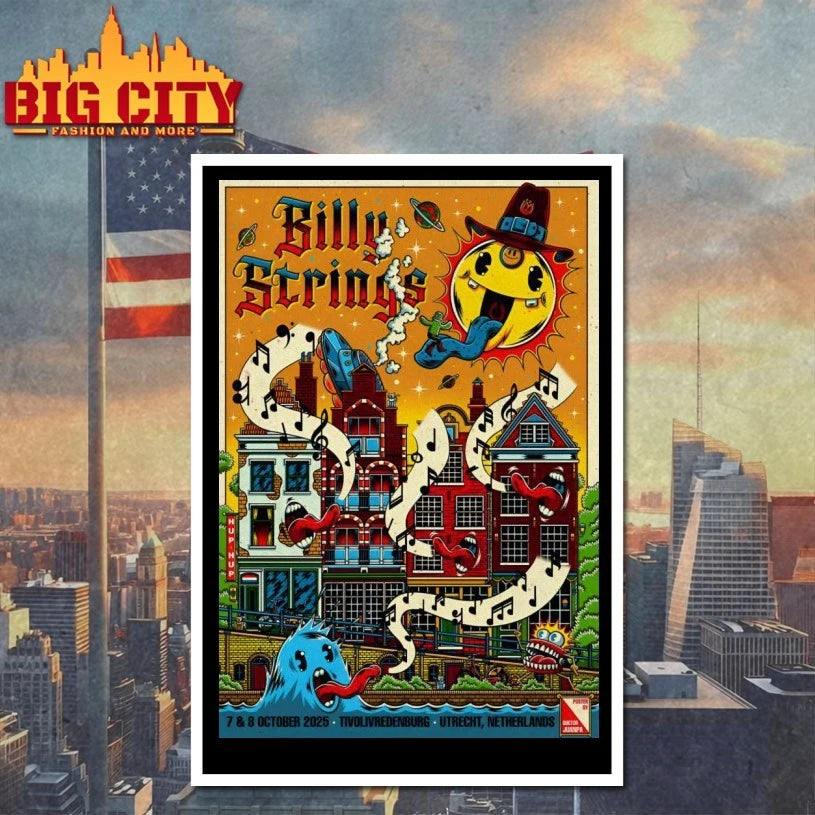 Billy Strings Oct 7-8 2025 In Utrecht NL Poster shirt