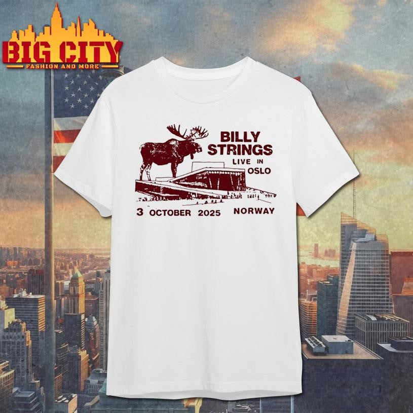 Billy Strings Oslo Norway Oct 3 2025 Event Shirt