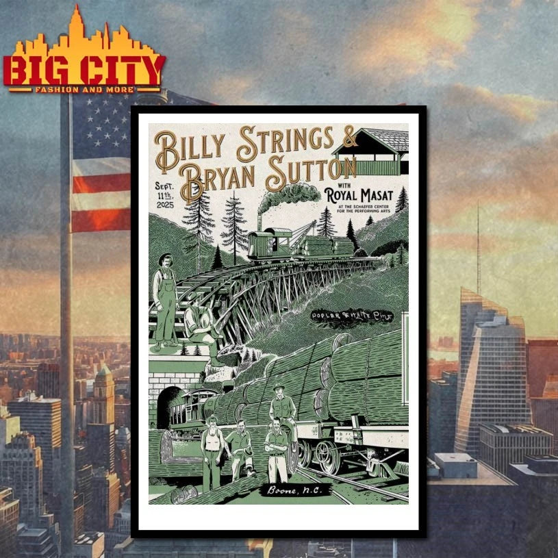 Billy Strings Sep 11 2025 Schaefer Center for the Performing Arts In Boone NC Poster shirt