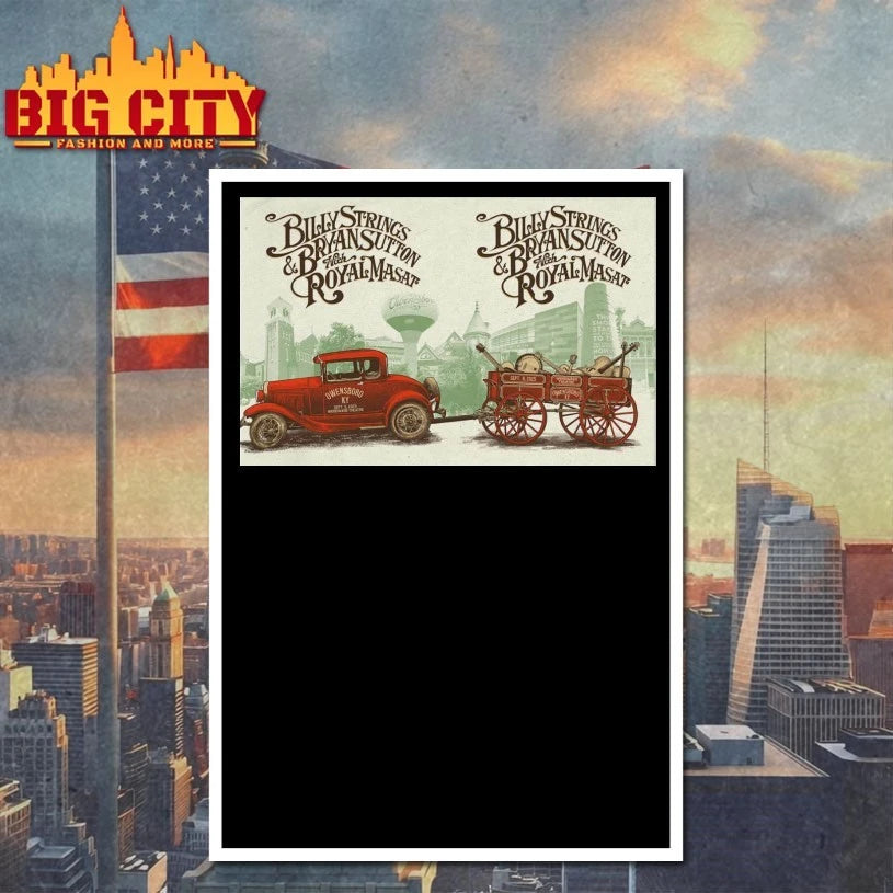 Billy Strings Sept 5-6 2025 In Owensboro KY Poster shirt